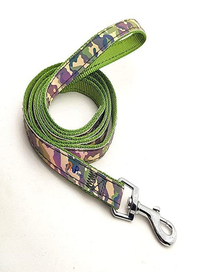 Pups&Pets Pet Printed Ribbon Stitched 20 MM Harness and Leash - Adjustable Nylon Soft Reflective Harness and Leash Set for Small Dogs & Cats (Medium Size) - Image 3
